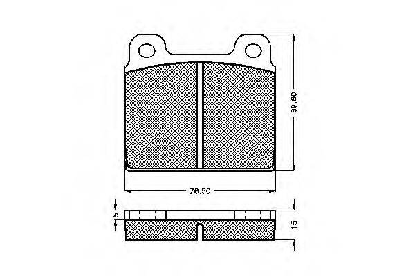 Комплект тормозных колодок, дисковый тормоз SPIDAN 30004