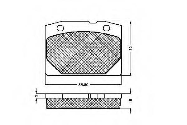 Комплект тормозных колодок, дисковый тормоз SPIDAN 30057