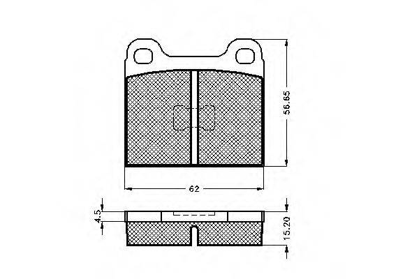 Комплект тормозных колодок, дисковый тормоз SPIDAN 30065