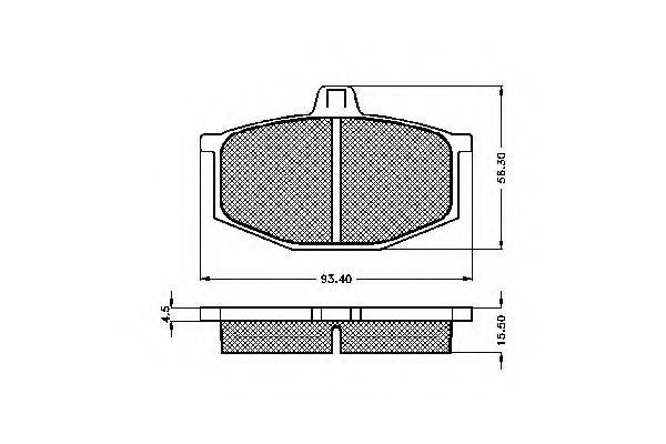 SPIDAN 30110 Комплект тормозных колодок, дисковый тормоз