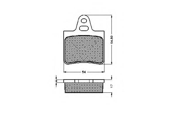 Комплект тормозных колодок, дисковый тормоз SPIDAN 30124