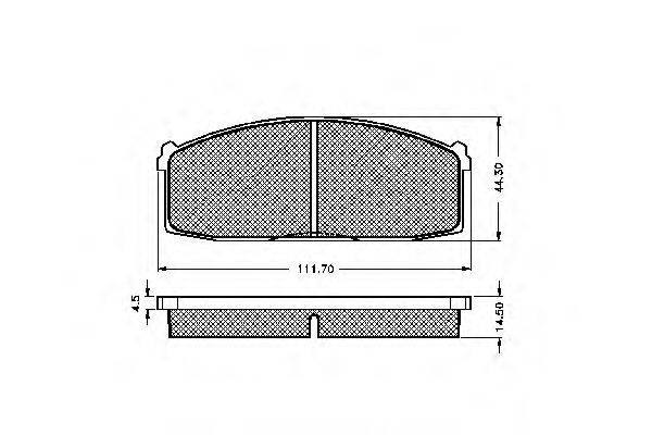 Комплект тормозных колодок, дисковый тормоз SPIDAN 30141