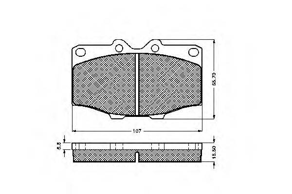 Комплект тормозных колодок, дисковый тормоз SPIDAN 30186