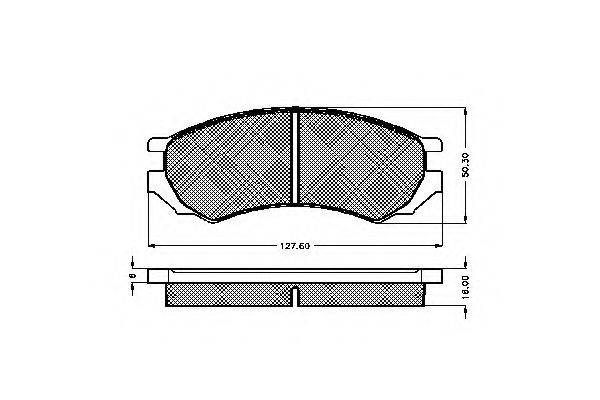Комплект тормозных колодок, дисковый тормоз SPIDAN 30952