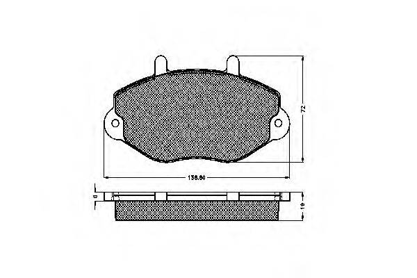 SPIDAN 30959 Комплект тормозных колодок, дисковый тормоз