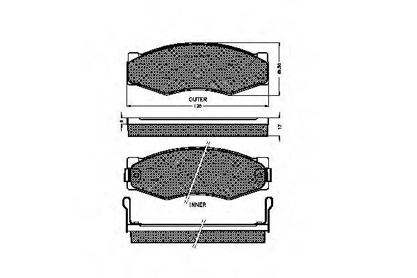 Комплект тормозных колодок, дисковый тормоз SPIDAN 31048