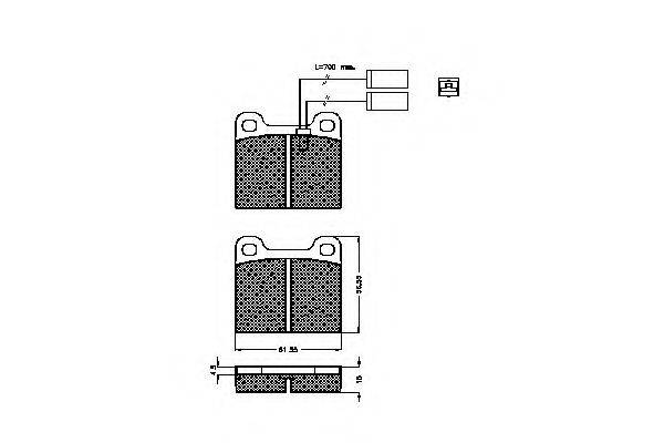 Комплект тормозных колодок, дисковый тормоз SPIDAN 31118