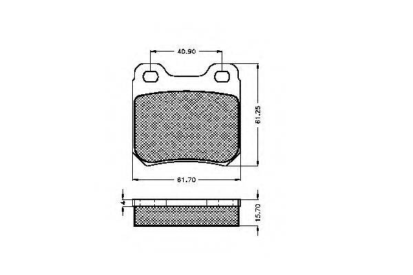 Комплект тормозных колодок, дисковый тормоз SPIDAN 31271