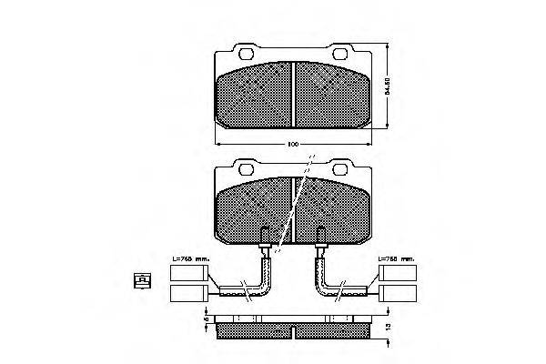 SPIDAN 31278 Комплект тормозных колодок, дисковый тормоз