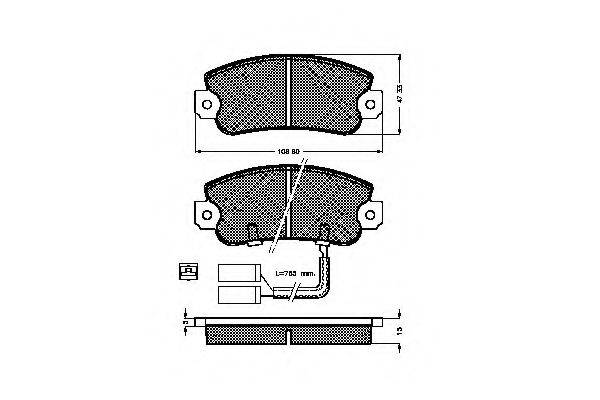 SPIDAN 31296 Комплект тормозных колодок, дисковый тормоз