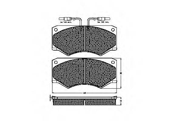 SPIDAN 31449 Комплект тормозных колодок, дисковый тормоз
