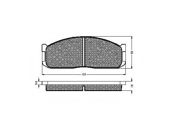 Комплект тормозных колодок, дисковый тормоз SPIDAN 31459