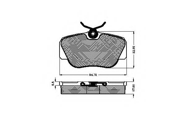 Комплект тормозных колодок, дисковый тормоз SPIDAN 31703