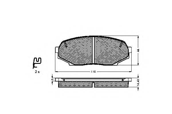 SPIDAN 31759 Комплект тормозных колодок, дисковый тормоз