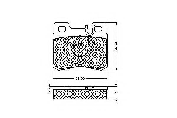 SPIDAN 31761 Комплект тормозных колодок, дисковый тормоз