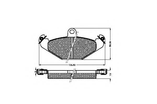 Комплект тормозных колодок, дисковый тормоз SPIDAN 31817