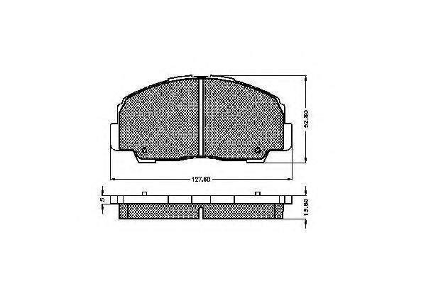 Комплект тормозных колодок, дисковый тормоз SPIDAN 31833