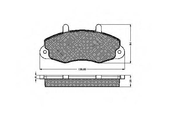 Комплект тормозных колодок, дисковый тормоз SPIDAN 31841