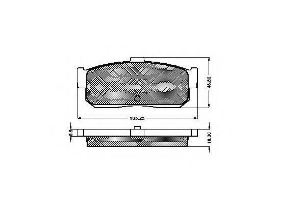 Комплект тормозных колодок, дисковый тормоз SPIDAN 31887