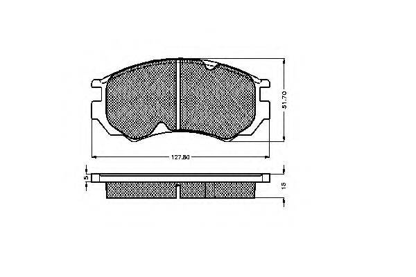Комплект тормозных колодок, дисковый тормоз SPIDAN 31889