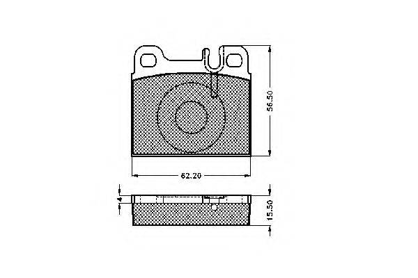 Комплект тормозных колодок, дисковый тормоз SPIDAN 32081