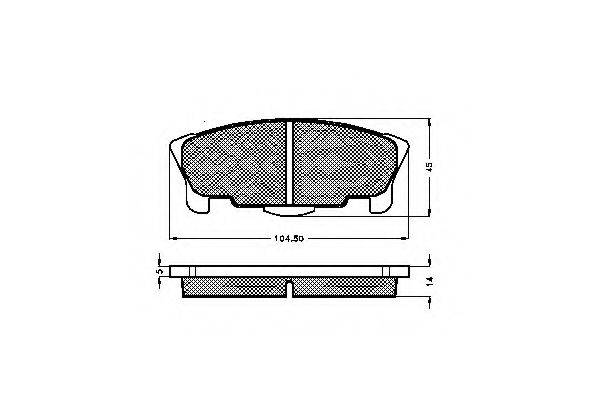 Комплект тормозных колодок, дисковый тормоз SPIDAN 32272