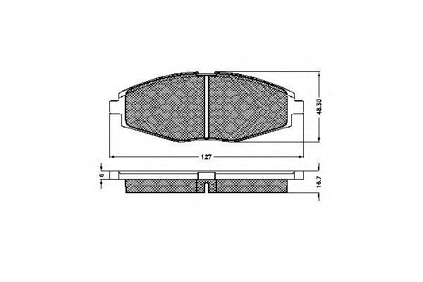Комплект тормозных колодок, дисковый тормоз SPIDAN 32344