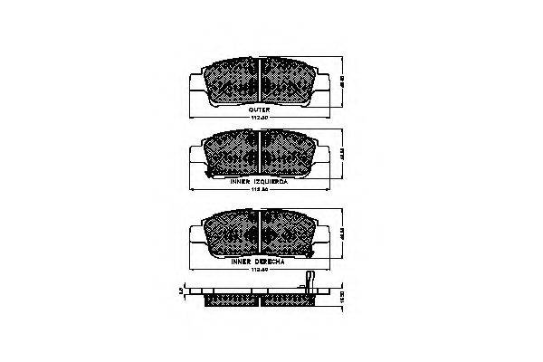 SPIDAN 32409 Комплект тормозных колодок, дисковый тормоз