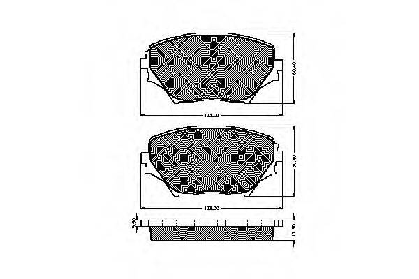 Комплект тормозных колодок, дисковый тормоз SPIDAN 32448
