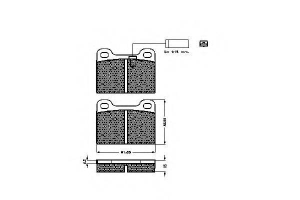 Комплект тормозных колодок, дисковый тормоз SPIDAN 32545