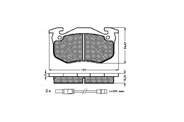Комплект тормозных колодок, дисковый тормоз SPIDAN 32557