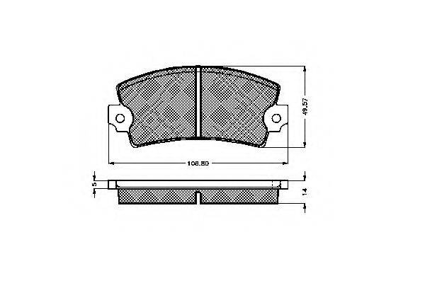 Комплект тормозных колодок, дисковый тормоз SPIDAN 32559