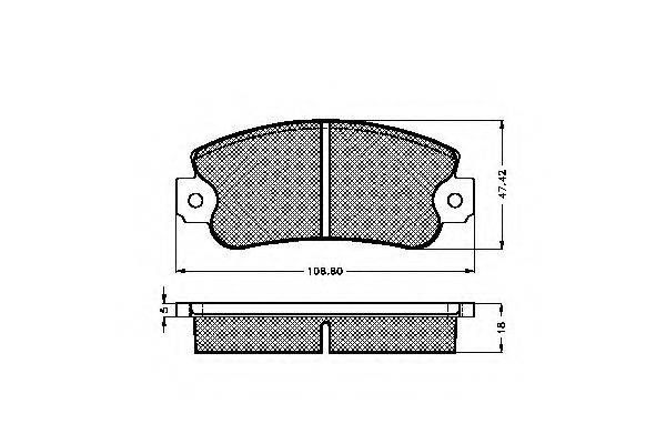 Комплект тормозных колодок, дисковый тормоз SPIDAN 32598