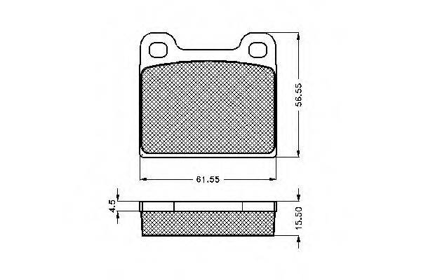 Комплект тормозных колодок, дисковый тормоз SPIDAN 32626