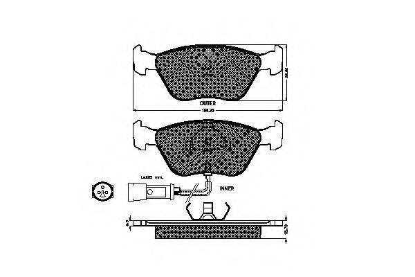 SPIDAN 32629 Комплект тормозных колодок, дисковый тормоз