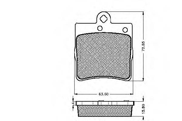 Комплект тормозных колодок, дисковый тормоз SPIDAN 32631