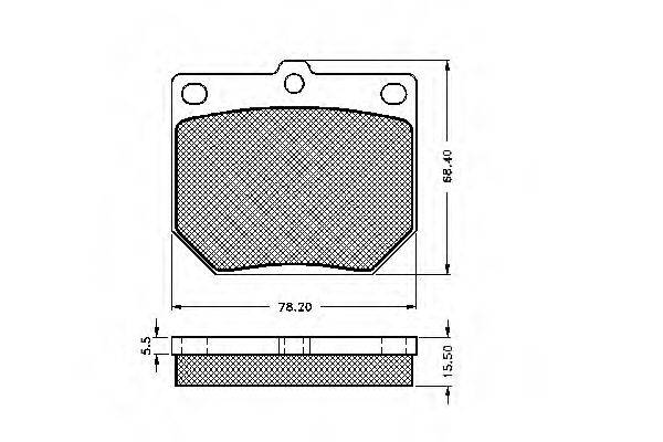 Комплект тормозных колодок, дисковый тормоз SPIDAN 32665