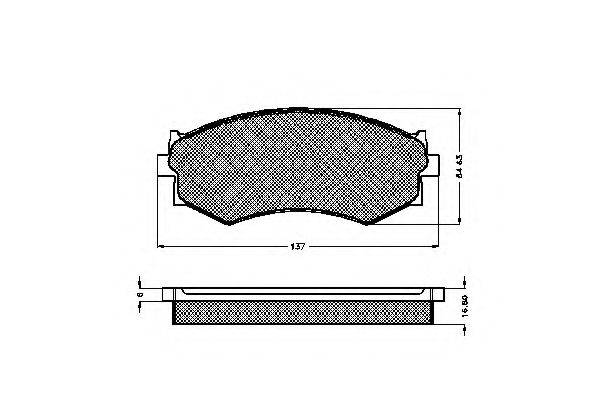 SPIDAN 32695 Комплект тормозных колодок, дисковый тормоз