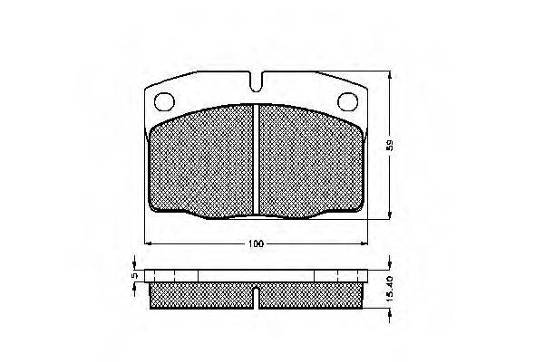 Комплект тормозных колодок, дисковый тормоз SPIDAN 32707