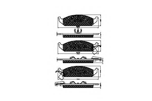 Комплект тормозных колодок, дисковый тормоз SPIDAN 32730
