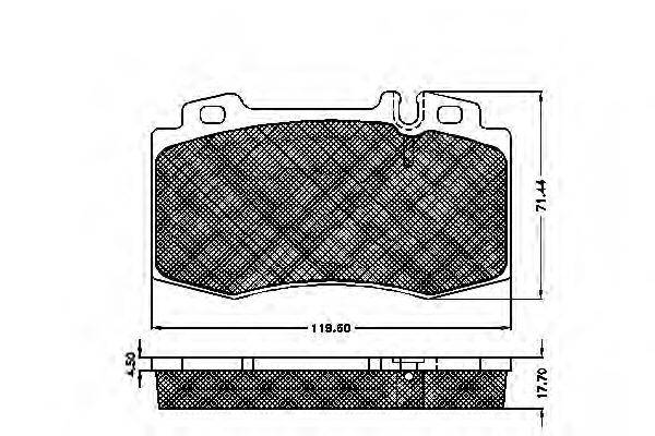 SPIDAN 32769 Комплект тормозных колодок, дисковый тормоз