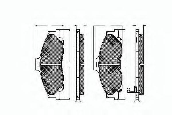 Комплект тормозных колодок, дисковый тормоз SPIDAN 32792