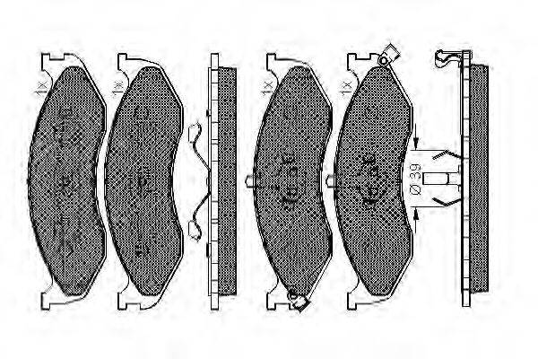 Комплект тормозных колодок, дисковый тормоз SPIDAN 32795