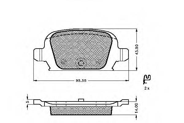 SPIDAN 32897 Комплект тормозных колодок, дисковый тормоз