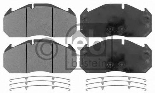 Комплект тормозных колодок, дисковый тормоз FEBI BILSTEIN 10635