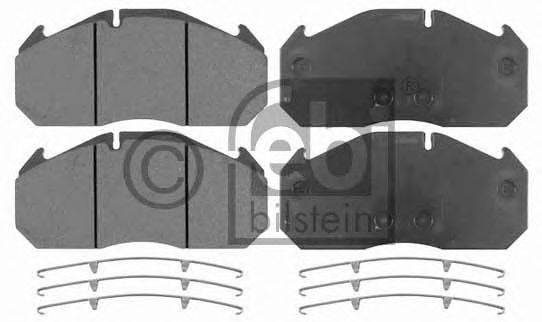 Комплект тормозных колодок, дисковый тормоз FEBI BILSTEIN 10673