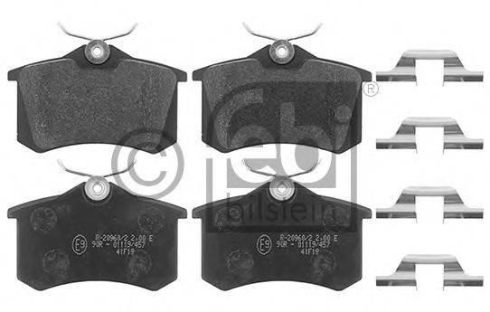 Комплект тормозных колодок, дисковый тормоз FEBI BILSTEIN 116216