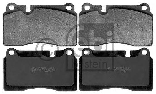 Комплект тормозных колодок, дисковый тормоз FEBI BILSTEIN 116219