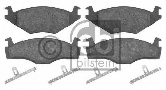 Комплект тормозных колодок, дисковый тормоз FEBI BILSTEIN 16012