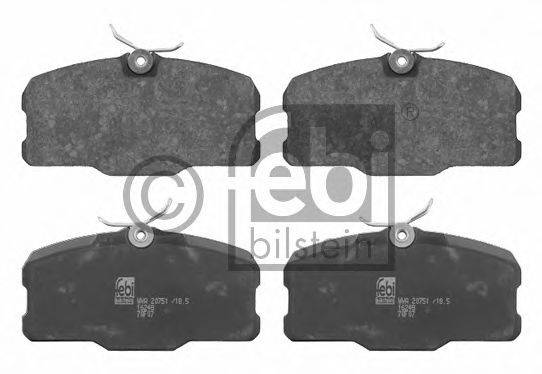 Комплект тормозных колодок, дисковый тормоз FEBI BILSTEIN 16248
